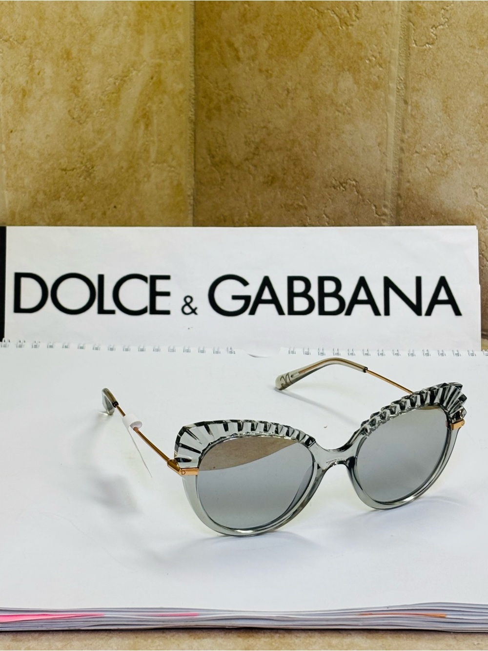 New Dolce & Gabbana DG6135 Smoke Transparent sunglasses Mirror lenses